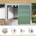 10FT Heavy-Duty Galvanized Steel Exterior Sliding Barn Door Hardware Kit, 450 lbs Capacity,Kit for Outdoor,Fit for MAX 1 Door Width 60in