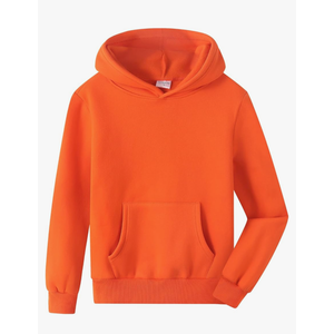 Spring&Gege Youth Solid Fleece Hoodies Pullover Hooded Sweatshirts for Children L