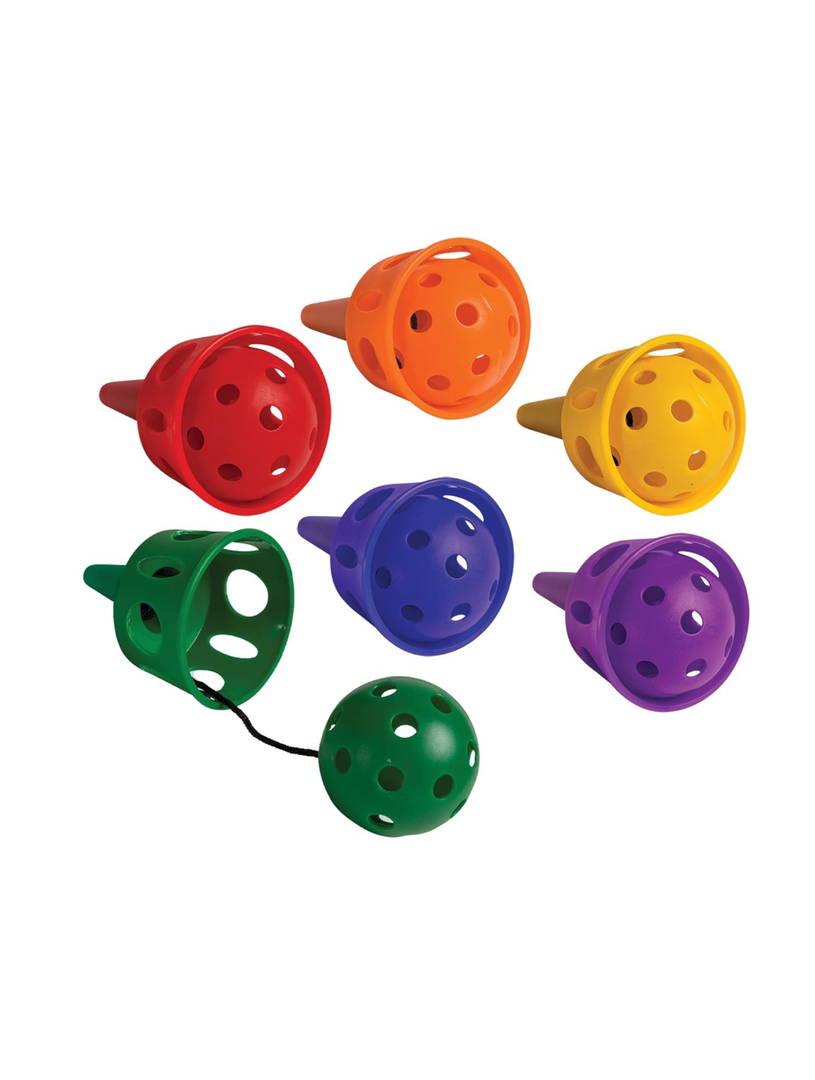 Champion Sports Catch A Ball Set: Classic for All Ages Outdoor Party Game for Lawn, Camping & Beach, 6 Assorted Colors
