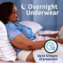 FitRight Overnight Unisex Underwear, Small/Medium (28-40 in Waist), 16 Count, Maximum All Night Disposable Incontinence Protection, Pull-On Absorbent Underwear for Men & Women, 1 Bag