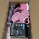 Pink Car Accessories Set, 27 Pieces – Bling Car Accessories for Interior Styling with Rhinestone Details for Daily Use, Universal Fit Kit for Steering Wheel, Vents, Mirror Area, Great Gift for Women