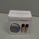 Mini Karaoke Machine,Portable Bluetooth Speaker with 2 Wireless Microphone for Kids Adults with Led Lights,Christmas Birthday Gifts for Girls Ages 4-12 Years Old Support USB/TF/AUX for Home Partypink