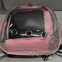 Cat Backpack Carrier Back Expandable Bubble Pet Carrier Backpack for Large Cat, Kitten and Dog, Designed for Hiking, Travelling and Outdoor Use (Back Expandable-Pink)