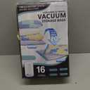 Vacuum Bags for Travel with Portable Electric Pump, 16 Pack Vacuum Seal Bags for Luggage and Suitcase Compression, Space Saver Vacuum Storage Bags for Clothes and Clothing Travel