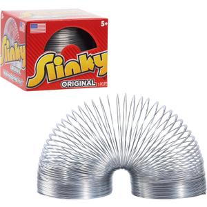 The Original Slinky Walking Spring Toy, 2.75-inch Diameter Metal Slinky, Fidget Toys