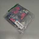 Kitchen Reusable Grocery Shopping Bags Foldable Tote Bag with Zipper Folding Floral Heavy Duty 2 Pack