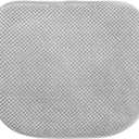 Silver Grey Foam Seat Cushions Kitchen Chairs Pads for Dining Chairs Non Slip Office Seat Cushions Washable U Shaped Soft Thick Large Metal Wooden Chair Cushions,17" x 15"