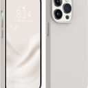 AOTESIER Magnetic for iPhone 13 Pro Phone Case, [Compatible with MagSafe][Military Shockproof Protection] Silicone Case with Soft Microfiber Lining, Camera & Screen Protection 6.1 inch, Stone