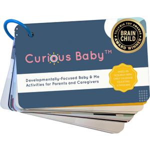 Curious Baby Award Winning 40+ Activities for Baby & Me (0-12 Months) | Developmentally-Focused and Stimulating Creative Playtime Ideas for Baby & Me | Includes Black/White High-Contrast Cards