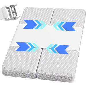Bed Bridge Twin to King, Extra Long Bed Converter with Metal Buttons and Fixing Straps. Split King Gap Filler for Adjustable Beds. Bed Bridge for Babies, Guests, Couples.