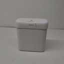 JOYBOS Trash Can with Lid, 2.6 Gallons/9.2 Qt Garbage Can with Press Top, Small Trash Can Dog Proof, Plastic Trash Bin, Waste Basket for Rv Bathroom Kitchen Bedroom Office White