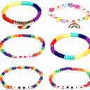 AICase for Korea-Pop Merch Toys Gifts Doll Costume Bracelets 6 Pcs Stackable Stretch Friendship Beaded Bracelets Outfit Cosplay Merchandise Jewelry Gifts for Fans Women Christmas Stocking_2