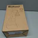 Garden Statues Elephant with Solar Lantern Outdoor Figurines Decorations for Patio Yard Lawn Ornaments Gifts for Birthday Mom Housewarming(Gray)