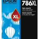 EPSON 786 DURABrite Ultra Ink High Capacity Cyan Cartridge (T786XL220-S) Works with WorkForce WF-5110, WF-5190, WF-5620, WF-5690