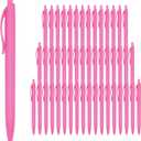 Deegtran Pink Click Pens - 50 Pack, Retractable, Medium Point, Smooth Ink, 1.0MM