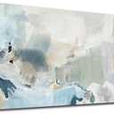 Abstract Canvas Wall Art Contemporary Teal Abstract Pictures Painting Modern Bluish Green Canvas Prints Turquoise Artwork Wall Decor for Living Room Bedroom Home Office Wall Decoration 24x48in