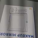 Ruacq Rechargeable Wall Mounted Makeup Mirror with Lights, Double Sided 1X/10X Magnifying Vanity Mirror with 3 Color Lighting, Touch Screen Dimmable, 360 Rotation Extension Foldable Arm(Matte Black)