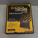 COOLJOB Expert Back Brace for Lower Back Pain Relief, Powerful Lumbar Support with 3D Foam Pad and Elastic Shoulder Strap, Breathable Adjustable Support Belt for Men Women, Black, XL for Waist 48-58"