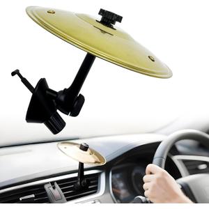 Car Cymbal, Car Cymbal Air Vent, Mini Drum Crash Cymbal For Car Vent, Suitable For All Types Of Vehicles (Gold)
