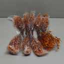 RECUTMS Faux Greenery Fake Lavender Fall Plants 20Pcs Fade Resistant Outdoor Flowers Faux Autumn Plants Fake Flowers Bulk Artificial Greenery for Porch Office Bathroom Fall Party Decorations (Brown)