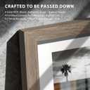 11x17 Picture Frame 5 Pack, Walnut Solid Wood Poster Frame for Wall