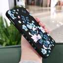 for Samsung Galaxy S20 Case Creative Flower Pattern Design Dropproof Slim Protective for Galaxy S20 Phone Cover 6.2 inch-Aurora Butterfly Black