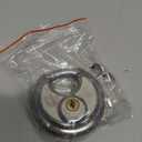 HOX Keyed Disc Padlock, Stainless Steel Keyed-Alike Padlocks, 4-Pack Heavy Duty Locks, Waterproof Outdoors Lock with 3/8 Inch Shackle, 2-3/4 Inch Wide Body, for Hasp Latch, Fences, Storage Locker