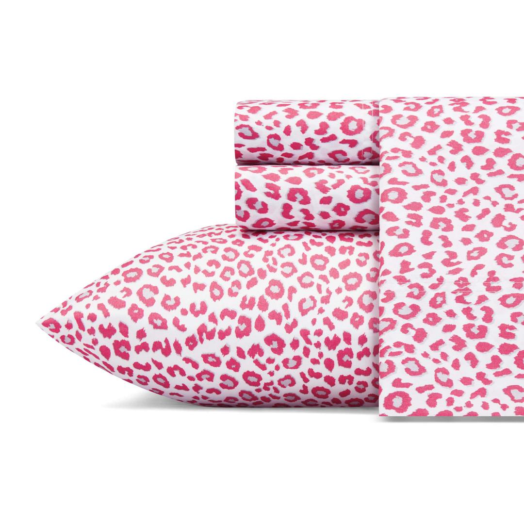 Betsey Johnson - King Bed Sheets, Soft & Lightweight Bedding, Fade & Wrinkle Resistant (Leopard, King)