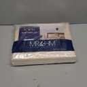 MR&HM Satin Bed Sheets, Queen Size Sheets Set, 4 Pcs Silky Bedding Set with 15 Inches Deep Pocket for Mattress (Queen, Beige)