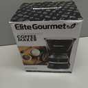 Elite Gourmet EHC4128 Automatic 4-Cup Brew & Drip Coffee Maker with Pause N Serve, Glass Carafe, Reusable Filter, On/Off Switch, Keep Warm, Water Level Indicator, Black