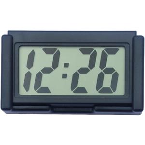 Small Digital Clock with Jumbo LCD Time & Day DisplayMini Automotive Small Digital Clock Battery Operated for Desktop Nightstand Pocket Car Truck Dashboard & Air Vent (Pack of 2, Black)