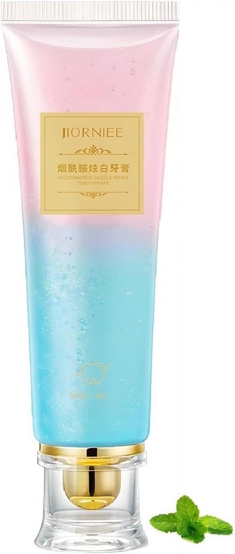Niacinamide Whitening Toothpaste, Fresh Breath Deep Cleaning Triple Stain Removal Radiant Whitening Toothpaste (1Pcs)