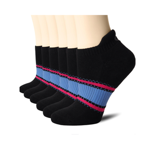 CS CELERSPORT 6 Pairs Ankle Athletic Running Socks Low Cut Sports Tab Socks for Men and Women, Small
