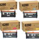 106R01395 106R01392 106R01393 106R01394 Toner Cartridge for 6280 High Yield Toner Cartridge Use for Phaser 6280 6280dn Printers (4-Pack)
