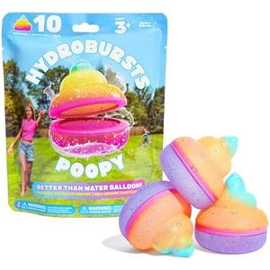 Hydroburst 8-pack Reusable Water Balloons by Relatable, For The Pool, Beach Toys And Outdoor Play Toys, Includes 8 Refillable Balloons With Poopy Faces