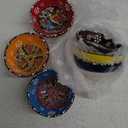 Ceramic Small Dipping Bowls Set of 6, 3.5 Oz Soy Sauce Dish, Handmade Charcuterie, Colorful Pinch, Dishwasher & Microwave Safe, 3.2'' Mini (FLOWER BLOOM)