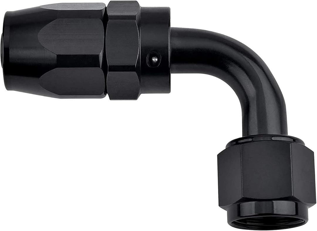 EVIL ENERGY 6AN Hose End Fitting 90 Degree Swivel for CPE Braided Hose Black
