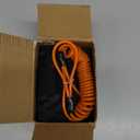 Motorcycle Alarm Disc Brake Lock, Motorcycle Locks Anti Theft Security Wheel Disc Lock Waterproof 110dB Alarm Sound with 5ft Reminder Cable Keys and Carry Pouch for Motorbike Bike Scooter (Blue)