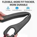 Car Seats Gap Filler Dual-Slot Car Seat Gap Organizer with Belt Slot, Anti-Drop Gap Filler for Cars & SUVs No More Lost Items, All Within Reach (2PCS) (Black)