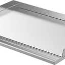 Skyflame Universal Stainless Steel Griddle Plate with Even Heating Bracing for BBQ Charcoal/Gas Grills, 23" x 16" Rectangular Hibachi Flat Top Griddle for Indoor/Outdoor Cooking