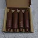 4 PCS Short Taper Candles Brown Candle Tapers Candle Sticks 5 inch for Dinner Household Wedding Party Home Dcor Candles