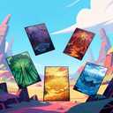 MTG Card Sleeves - Forest - Lotus Series - Ultra Clear Front & Matte Finish Back, 100 Count Standard Size TCG Sleeves, Matte Art Sleeve for Magic The Gathering