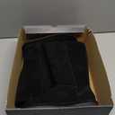 BEARPAW Women's Elle Short Winter Boot 8" Suede Shoes, Sheepskin & Wool Blend Lining, Comfortable Boots, 7, Black