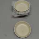 Dipping Bowls, Soy Sauce Dishes, 4 OZ Small Serving Bowls & Appetizer Plates Set of 6, Ceramic Ramekins for Sushi, Condiment, Ketchup, BBQ Party, 4 Inch (Matte Wood Grain)