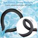 Neck CoolingTube, Reusable Ice Coolers Wearable Body CoolingProducts, Neck Coolers for HotWeather (Black)