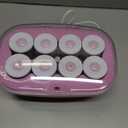 Conair Hot Rollers for Long, Medium & Short Hair, 8 Ceramic Flocked 2-Inch Heated Hair Rollers with Clips, Hot Curlers for Women, Volume & Curls, Lilac