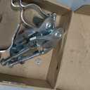 Heavy Duty T-Post Gate Hinge Kit, 1-5/8Chain Link Fence Gate Post Hinge Pins, Galvanized Steel Easy Install Hardware for Farm, Garden, Backyard Gate