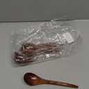 Handmade Wooden Spoons for Eating, Japanese Ramen Spoon Set with Long Handle, Perfect for Rice, Desserts, and Cooking - Stylish Kitchen Utensils (6 PCS)