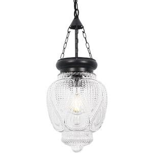 Vintage Pendant Lights Kitchen Island, Black Kitchen Pendant Lighting Over Island, Bathroom Pendant Light With 7.9" w*10.6" h Glass, Farmhouse Sink Light For Closet Pantry Entryway, Height Adjustable