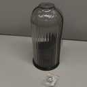 Makeup Brush Holder with Lid 360 Rotating Clear Dustproof Make Up Organizers for Vanity Bathroom Countertop, Black